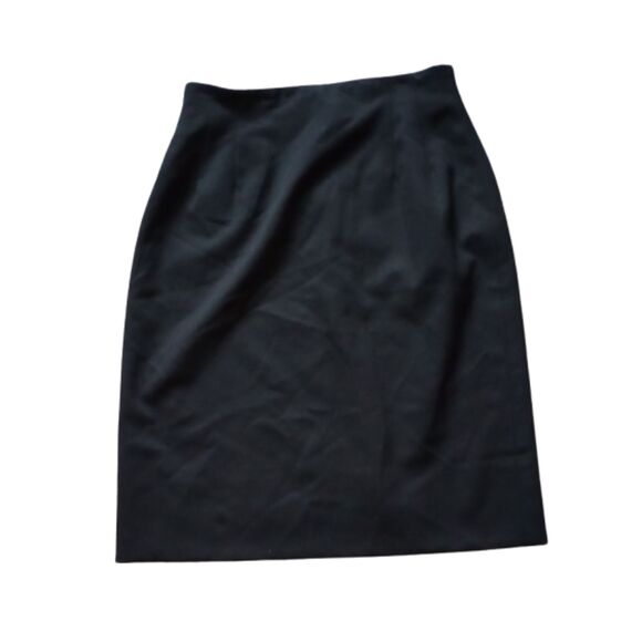 Miss Pendleton Women's Size 12 100%  Virgin Wool Black Mini Skirt-Vintage "80's" - Picture 1 of 6